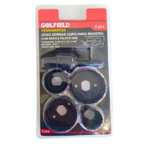 JG de Broca Serra Copo Madeira 6pcs