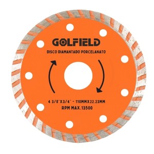 DISCO PORCELANATO TURBO LARANJA 106X22,23X10MM